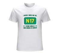 BAILANSI Saw Doctors I Wish I Was On The N17 Stone Walls Irish Mens Cotton Tshirt Size XXL