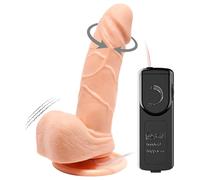 Baile Barbara Mark - vibratore realistico rotante - 15 cm (naturale)