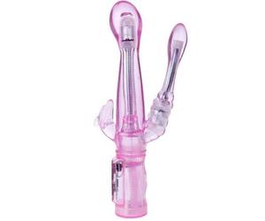 Baile Intimate Tease - Vibratore Flessibile con Stimolatore Anale e Clitorideo