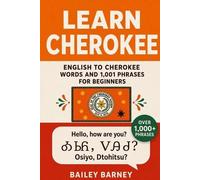 Bailey Barney Learn Cherokee (Tascabile)