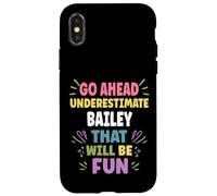 BAILEY Personalized Women's Gift Custom BAILEY Custodia per iPhone X/XS