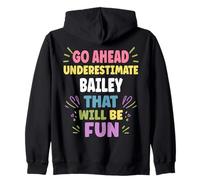 Bailey Personalized Women's Gift Custom Bailey Felpa con Cappuccio