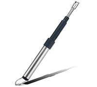 BAILEYU Accendino Elettrico Accendini Ad Arco al Plasma USB Ricaricabile Retrattile (11.4in-27.55in) Accendino Super Lungo per Candle Camping BBQ Kitchen,Silver