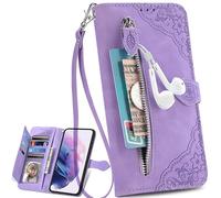 BAILI Cover per Oukitel C3, Cerniera Tasca Custodia Pelle con Magnetica, Case per Oukitel C3-05