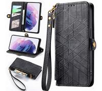 BAILI Cover per Redmi K90/Poco F8 Pro, Cerniera Tasca, Custodia Pelle con Design dei pulsanti, Caso per Redmi K90/Poco F8 Pro Case-001