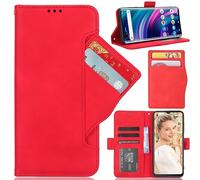 BAILI Cover per TCL K70 SE 4G,Supporto Stand, Cover per TCL K70 SE 4G Cellulare, Rosso