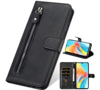 BAILI Custodia a portafoglio per Honor X6c, chiusura magnetica, scomparti per schede, cavalletto, Cerniera Tasca per Honor X6c-005
