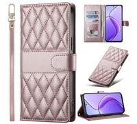 BAILI Custodia per Motorola Moto E13 2023 4G con porta carte di credito, Cover protettiva in pelle a libro per donna e uomo per Motorola Moto E13 2023 4G-Rosa