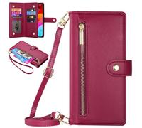 BAILI Zipper Pocket Custodia per Oppo A79 5G/OP A2X 5G, 9 Slot per Carte, Tasca per Soldi con Cerniera per Oppo A79 5G/OP A2X 5G-11