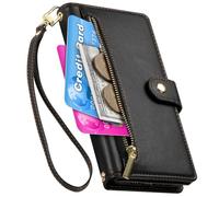 BAILI Zipper Pocket Custodia per vivo V60 Lite 5G, 9 slot per carte, tasca per soldi con cerniera per vivo V60 Lite 5G-01