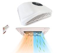 Bailigo Condizionatore da Soffitto 12V Silenzioso per Camper, Camion, Rimorchio, Barca, Trattore con Riscaldamento, Raffreddamento/riscaldamento rapido, 4000 BTU, 12V, 750W, ABS, Montaggio sul tetto