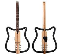 BailingDS Chitarra acustica portatile da 34 pollici, pieghevole, per performance e turismo, pratica silenziosa, in legno d'acero, prestazioni professionali, facile da usare