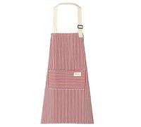 Bailinks Grembiule da Cucina in Cotone, Set di 1 Pezzi, Grembiuli Regolabili con Tasche per Uomo e Donna, Ideali per Cucina, Barbecue, Ristoranti e Giardinaggio (Rosso)