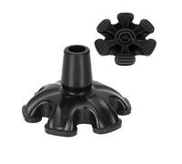 Bailinks Punta per bastone, 19 mm, estremità in gomma antiscivolo per bastoni da passeggio e stampelle (misura 2)