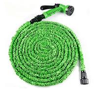 BAILIU Tubo da Giardino, Flessibile Tubo da Giardino 100FT 30m,Tubo da Giardino Estensibile Irrigazione con 7 Funzioni di Spruzzo per Giardinaggio Lavaggio Auto o Casa Canna Acqua Estensibile, Verde