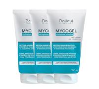Bailleul | Mycogel | Gel detergente contro le micosi cutanee | Pulisce, lenisce e protegge | Pelli e mucose genitali sensibili alla tendenza micotica | Vegan | Confezione da 3 x 150 ml