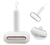 Bailtouk Rullo per Peli di Animali con Maniglia, Rullo Antipelucchi Lavabile, Mini Levapelucchi Rullo per Pelucchi da Viaggio Togli Peli Animali per Vestiti, Cani, Peli di Polvere (Platino)