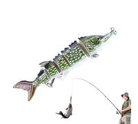 Baims da nuoto per la al bar, esca da in acqua salata,Giglio da multi-articolazione in immersione 3D | Attrezzature per pesci da mosca da affondare per il Ringraziamento, Natale