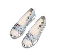 BAINASIQI Ballerine da donna con lacci, scarpe basse estive per il tempo libero (EU 38, azzurro), Azzurro, 38 EU