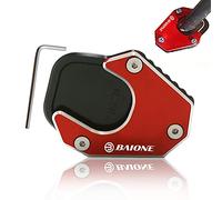 BAIONE Motorcycle Kickstand Pad Extender Foot Side Stand Extension Pad Support Plate Replacement for Honda CRF250 Rally CRF250L 2017 2018 2019 Red
