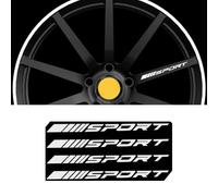 bairuibin Adesivi Cerchi Auto Sport per Ford Fiesta Active 2018-2023 MK8,Kit Adesivi Cerchioni Auto,Sticker Decalcomanie Ruote,Decorazione Stile Sportivo Tuning Esterno Impermeabile,B