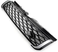 bairuibin Griglia Frontale per Auto per Range Rover Evoque 2010-2013 2014 2015 2016 2017 2018,Griglia Paraurti Anteriore Griglia Radiatore Sportiva a Doppia Lamella,Accessori Esterni Auto,A-Argento