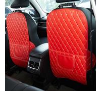 bairuibin Protezione Sedile Auto 2 Pezzi per Toyo-Ta Supra 2019-2025 A40 A50 A60 A70 A80 A90,Impermeabile e Anti-Calcio,Coprisedile con Tasche Organizzatori per Auto,Protezione Schienale, D-Red-2pcs