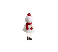Baisacrafts decorazioni natalizie 5 pezzi bambola di peluche di Natale, arte del tessuto, uomo anziano, pupazzo di neve, alce, piccolo ciondolo, decorazione dell'albero di Natale (colore: 2)