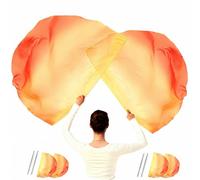 Baisdan 4 bandiere di culto per principianti, 99 x 68,6 cm, bandiere di lode per bambini, bandiere di lode con aste telescopiche, confezione da 4, giallo, arancione, rosso