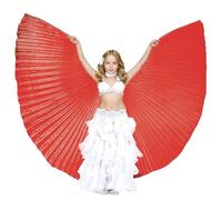 Baisdan Ali di Danza del Ventre per Bambini, Ali di Iside per Danza del Ventre, Carnevale, Halloween, Festa di Natale Rosso