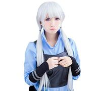 Baisheng Crazy Animal City Coniglio Judy Women Onda riccia lunga Cosplay Coser Party Anime Parrucca Resistente Capelli pieni (31,5 pollici-Argento viola)