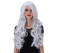 Baisheng donne 27.56 pollici ricci lunghi Halloween Cosplay Onda capelli sintetici tutti i santi parrucche piene (70 cm-arancio)