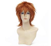 Baisheng Kuroko no Basuke 30cm Arancione dritto unisex sintetico completo Cosplay Parrucca (30cm-arancia)