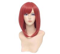 Baisheng LoveLive! Parrucca Anime Maki Nishikino 35cm Arancione Rosso Dritto Sintetico Completo Cosplay (35cm-arancia)