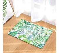 Baisheng Low-Key Noble Black & White Serie Pattern Tappetino Antiscivolo/Tappeto da Cucina/Tappetino per Camera da Letto Assorbente per l'acqua Asciugatura Rapida (pianta 3-19.7x31.5pollice /50x80cm)