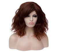 Baisheng Multi-colour Lolita lunghezza di capelli ricci clip sulla parrucca cosplay coda di cavallo (35CM-Deep arancione)