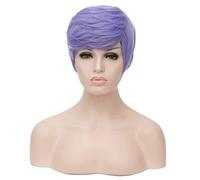 Baisheng Womens Ladies Short BOB parrucca Fancy Dress Cosplay Parrucche POP Party Costume (24CM-Lavanda)