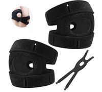 BAISHUWU Rotulea ginocchiere, 2 Pezzi Ginocchiere sportive traspiranti, Regolabile Ginocchiere Ortho Rotule, Tutore Ginocchio Regolabile con Apertura Rotulea, per i corriori,Tennis, Artrite Rotula