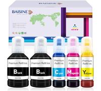 BAISINE 104 Inchiostro Compatibile con Epson 104 103 102 Flaconi di Inchiostro Multipack per ET-2710 ET-2712 ET-2715 ET-2720 ET-2726 ET-2810 ET-2815 ET-2820 ET-2821 ET-2825 ET-2826 ET-4700 ET-4800