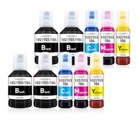 BAISINE 104 Inchiostro Compatibile per Epson 102 104 inchiostro Multipack per Epson Ecotank ET-2870 ET-2871 ET-4800 ET-2850 ET-2851 ET-1810 ET-2810 ET-2830 ET-4850 ET-3850 ET-2862 ET-2820