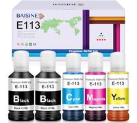 BAISINE 113 Inchiostro Compatibile per Epson 113 Flaconi di Inchiostro per Epson Ecotank ET-16150 ET-16600 ET-16650 ET-16680 ET-5150 ET-5160 ET-5800 ET-5850 ET-5880