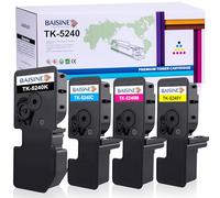 BAISINE TK-5240 Toner Compatibile con Kyocera TK5240 TK-5240K TK-5240C TK-5240Y TK-5240M per Kyocera Ecosys M5526cdn M5526cdw P5026cdn P5026cdw (Confezione da 4, Nero Ciano Giallo Magenta)