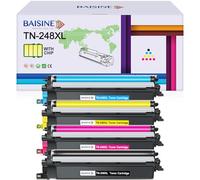 BAISINE TN-248 TN-248XL Toner Compatibile per Brother TN248CMYK TN248XL per Brother MFC-L3740CDWE MFC-L3740CDW MFC-L3760CDW HL-L3220CW HL-L3220CWE DCP-L3520CDW DCP-L3520CDWE DCP-L3560CDW MFC-L8390CDW