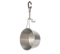 Bait Bowls, Stainless Steel Bait Cup, Powdered Fish Food Mixing Container, Multifunctional Angling Tackle, for Fishing, Outdoor, River, Lake, Sea, Travel