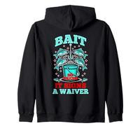 Bait so Fresh it Signs a Waiver Felpa con Cappuccio