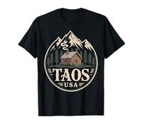 Baita in Legno Classica Taos New Mexico Memento Maglietta