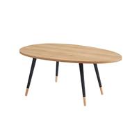 BAÏTA ORGANIC02 - Tavolino, in legno e nero, L98 cm