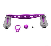 Baitcasting, pomello per mulinello da pesca, 8 x 5 mm, in lega di alluminio, parte per aggiornamento e riparazione con leva migliorata (viola)