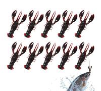 BAITS ARTIFICALI CHRIMP CHRIMP - 10 artificiali per persico con una forma realistica | Esche morbide realistiche con aroma naturale per laghi e acquari dei fiumi | Esche per gamberi d'acqua