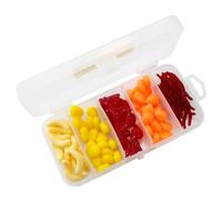 Baits Set - Fake Earthworm, 100 pezzi Soft Earthworm Lures with Storage Box, Enhanced Softness, Fake Earth Worm Fishing Worm, Freshwater Saltwater Trout Crappie Fishing Gear, Lures Baits For Adults